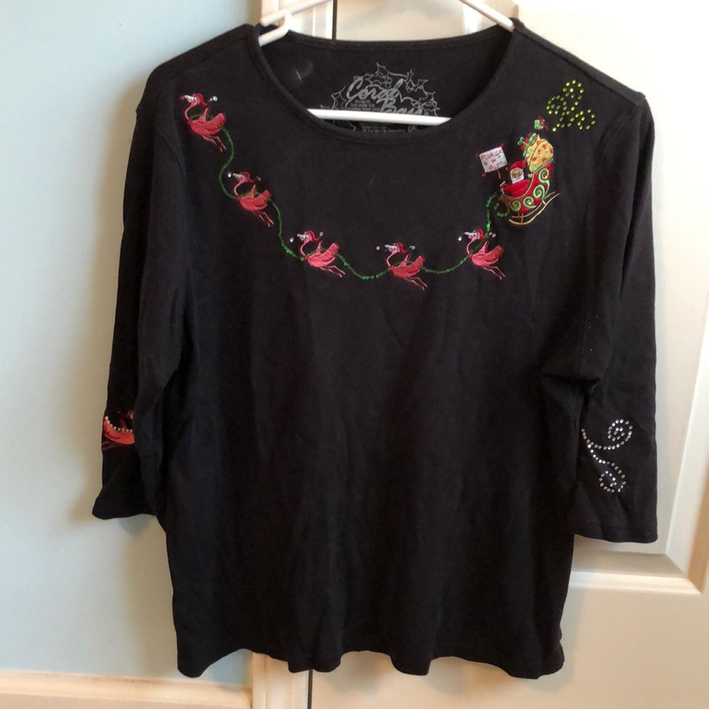 Coral  Bay   Size L. Black with flamingos